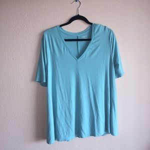 Lane Bryant Flowy T-shirt V Neck